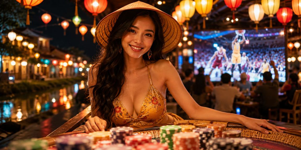 Người dùng tại Hội An trải nghiệm cá cược bóng rổ trên điện thoại